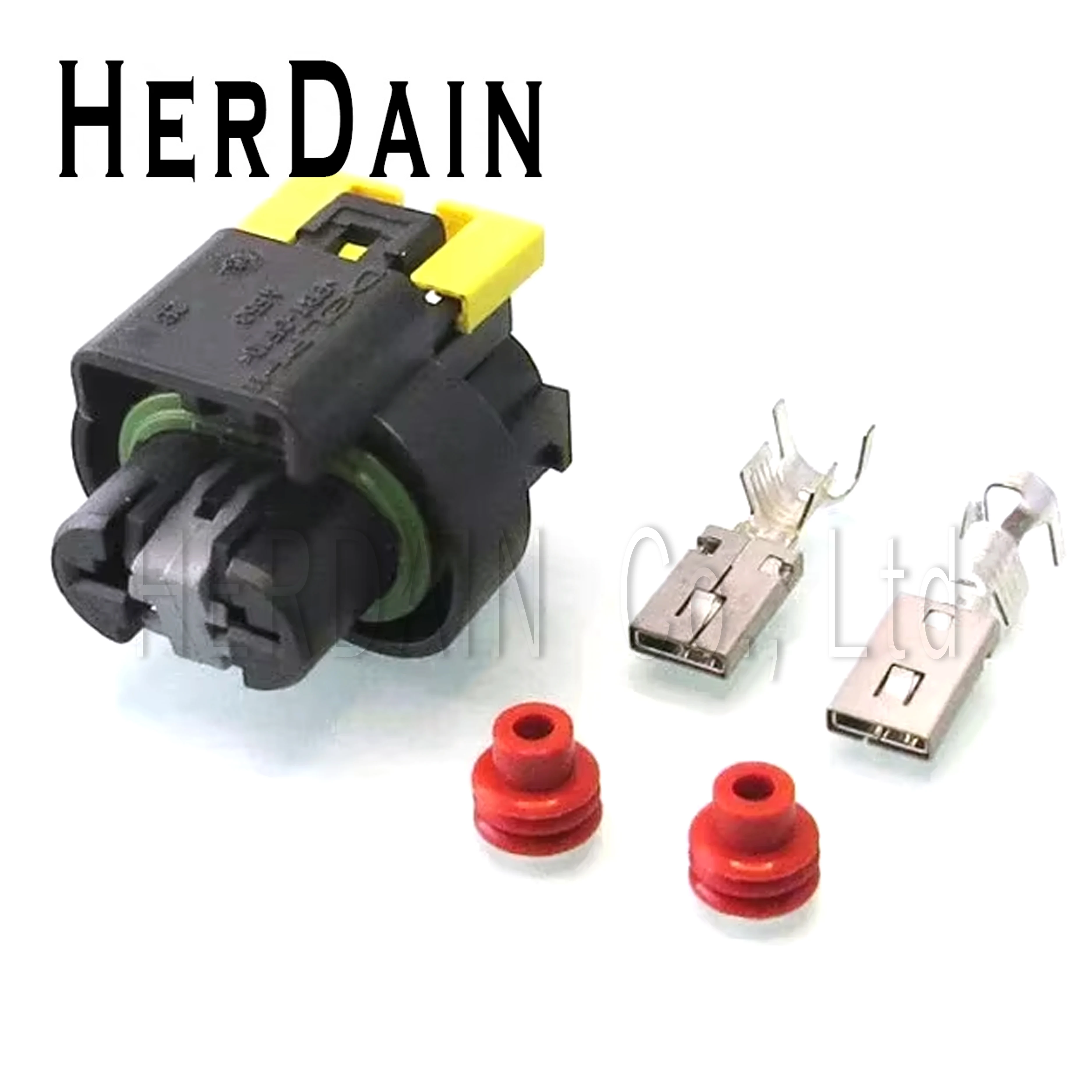 

1 Set 2 Pin 15470987 Female Delphi Auto Electronic Cable Plug 6.3mm Waterproof Automotive Wire Harness Connector