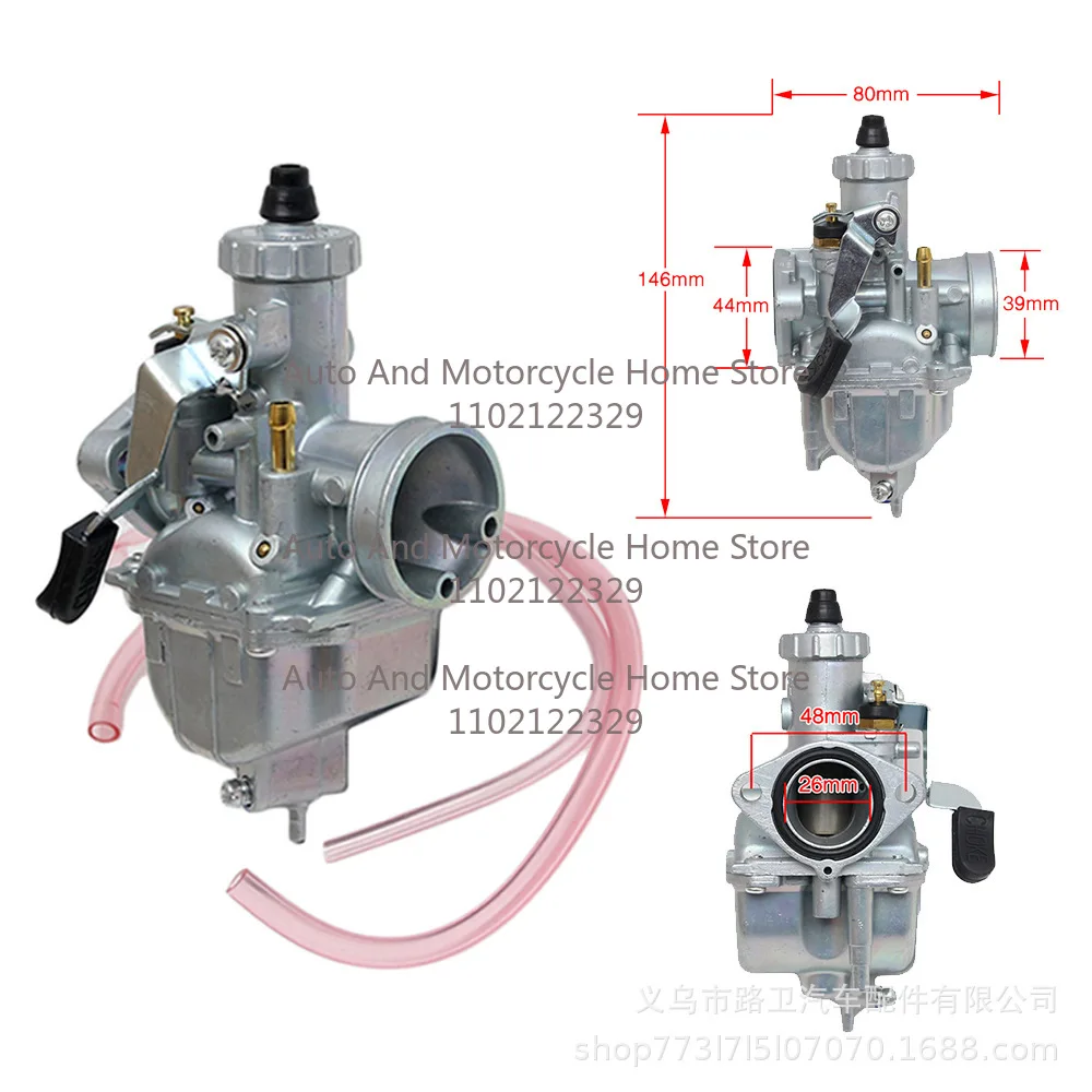 For Mikuni VM22 26mm Carburetor CRF50 XR50 SDG SSR 110 140cc