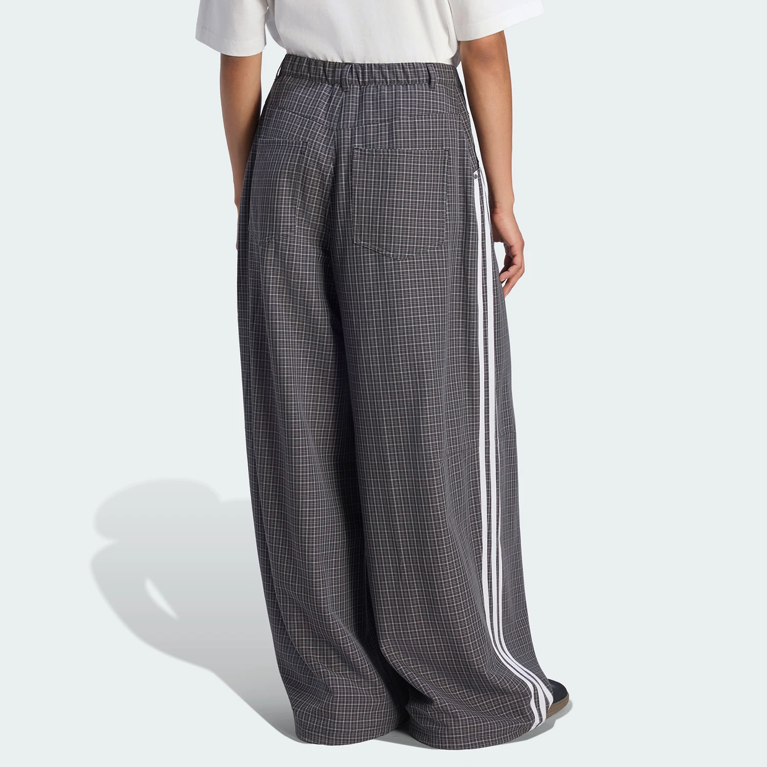 Adidas genuine women's retro striped loose casual sports pants LD5340