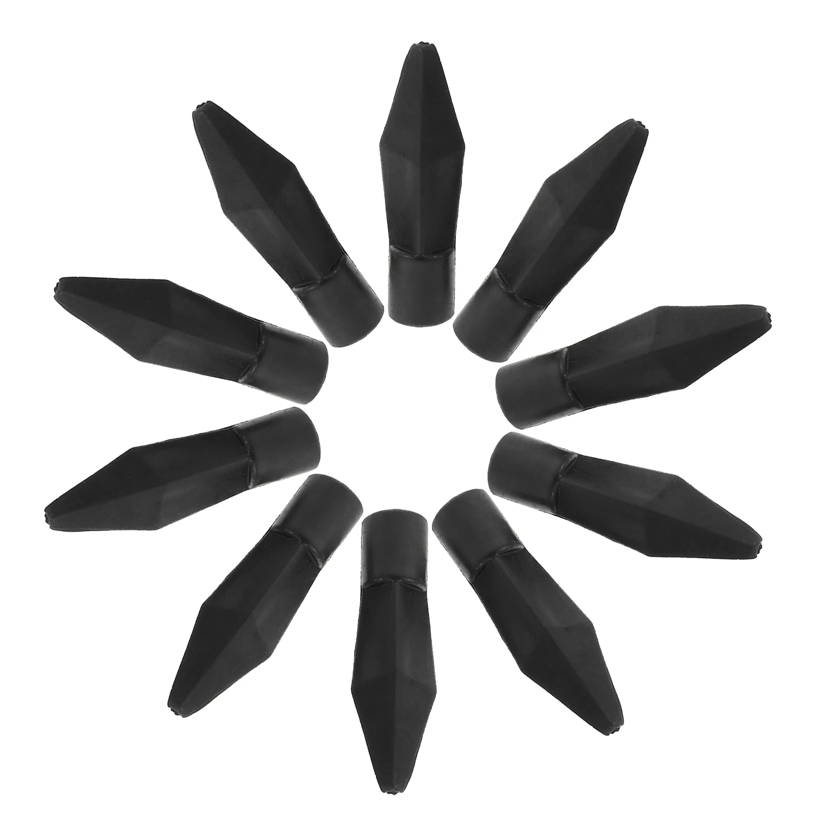 

50 Pcs Throwing Pot Game Rubber Arrowheads Pier Arrows Tip Replacements Equipment