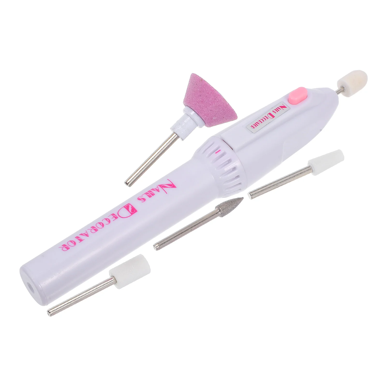 Portable Nail Drill Electric Polish Machine Manicure Pen Mini White Manicute Tool