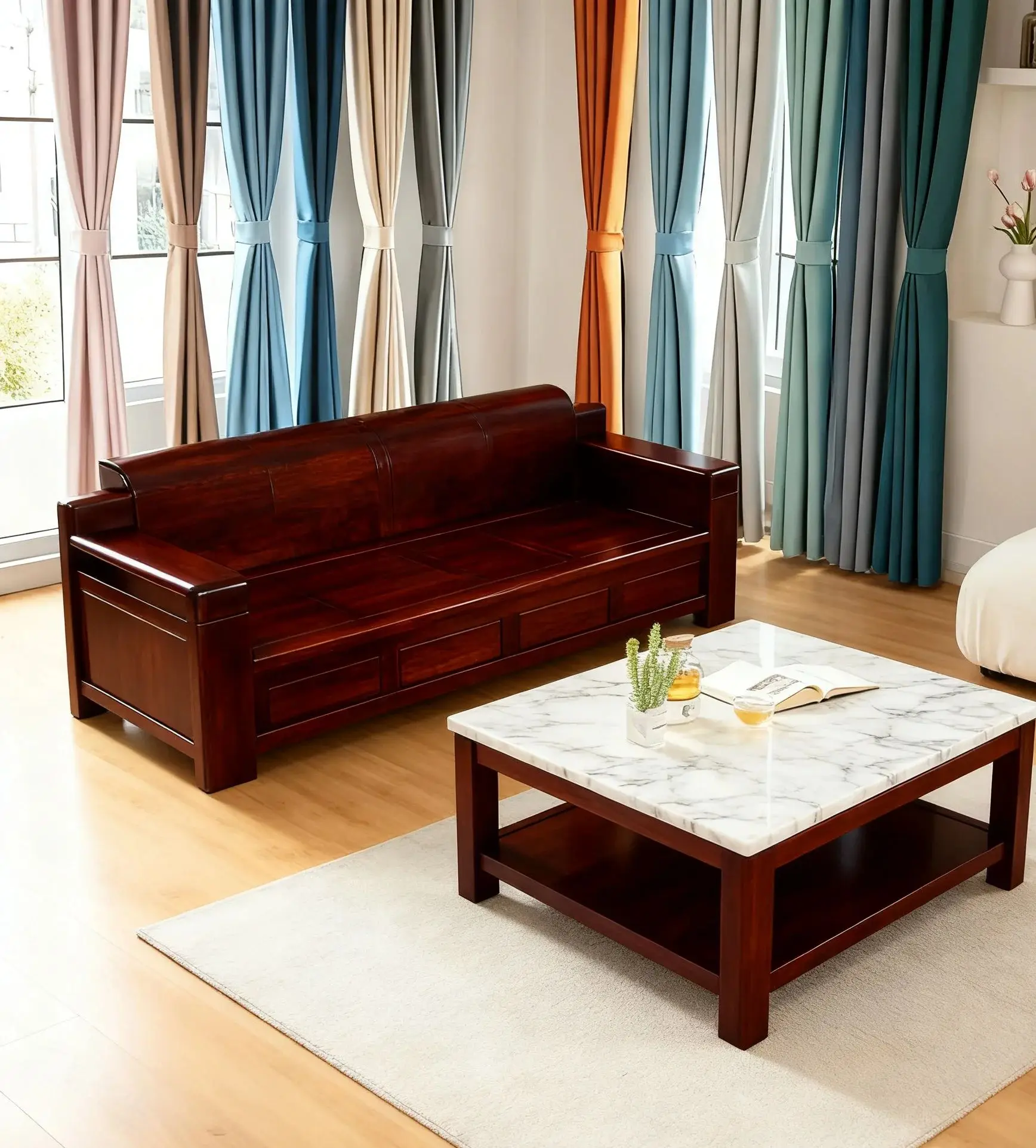 

Heat Insulation Sun Protection Japanese Luxury Modern Customize Prague 100% Full Blackout Curtains for Bedroom Living Room