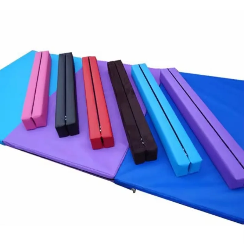 Sport Folding Balance Beam, Floor Gymnastics Equipment for All Ages, Gymnastics Training & Balance Enhancement, Stable & Safe
