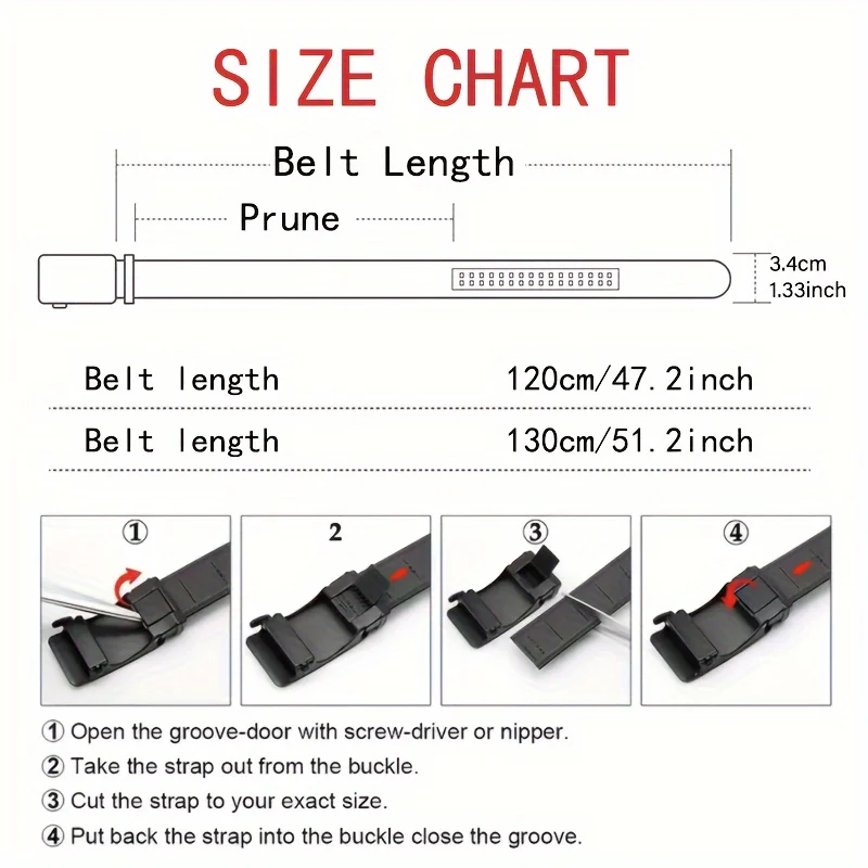 New Men's Belt Fashion Automatic Buckle Business Leather Belts For Men Jeans High Quality Strap