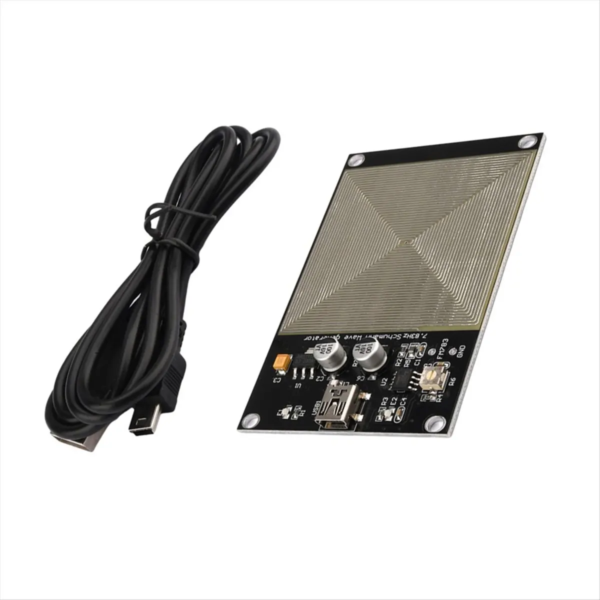 KSOL FM783 5V 0.1A 7.83HZ Mini USB Resonance Wave Generator Ultra-Low Frequency Generator Kit with USB Power Cable