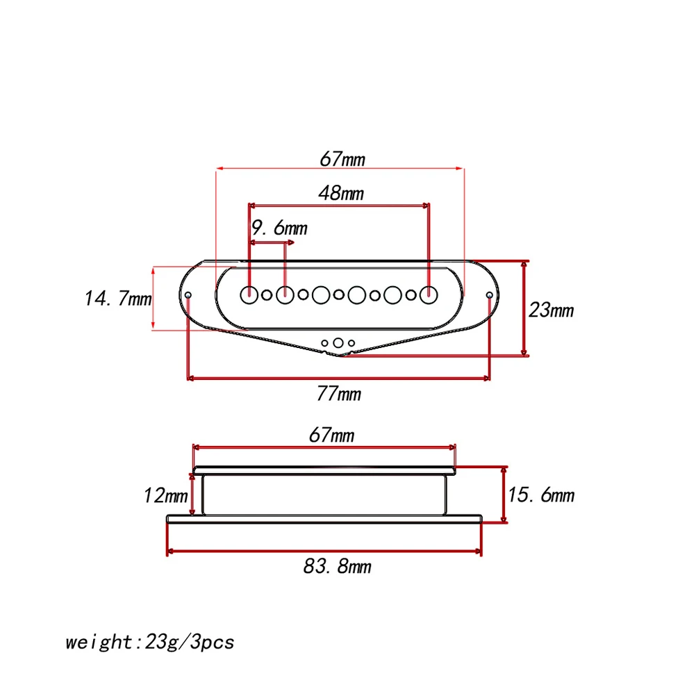 

3 Pcs Pickup Module Sensitive Humbucker Covers Guitar Pickups Plate Electric Parts Spool