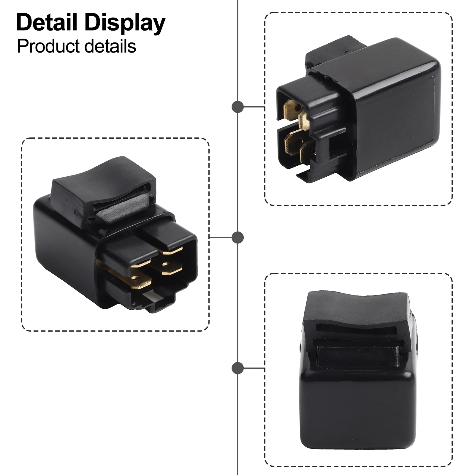 

Реле выключения вентилятора Реле топливного насоса Эффективная производительность Сменные детали Черный Обслуживание мотоцикла для квадроциклов