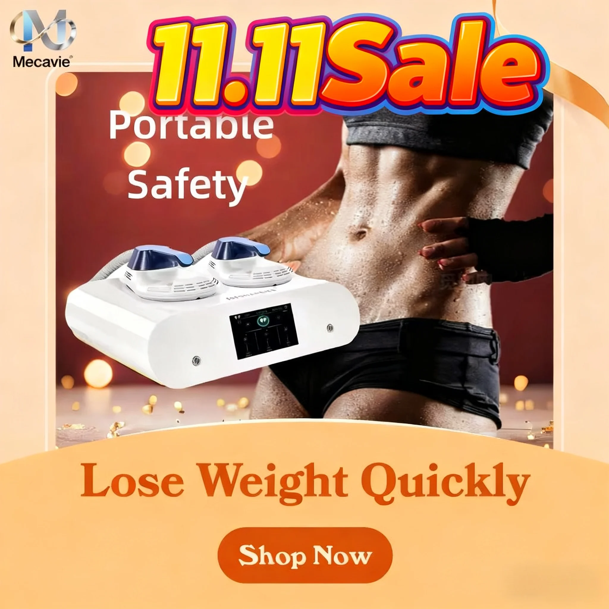 

11.11 Sale MECAVIE Weight lose Electromagnetic Body Slimming Muscle Stimulate Fat Removal Body Slimming build muscle Machine
