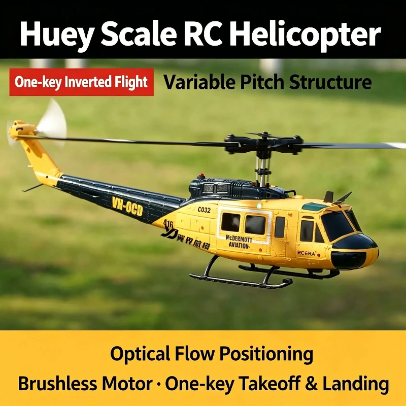 Rc Helicopter Hobby Grade - RC ERA C032 UH1 Huey 6-Kanal