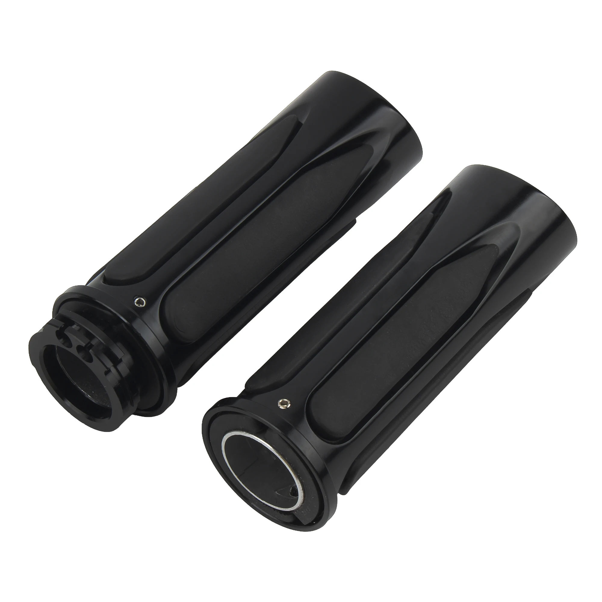 Motorcycle Grips 7/8\'\' Air Cushioned Hand Throttle for Harley Sportster Dyna 883 1200 Honda Accessories Universal Cafe Racer