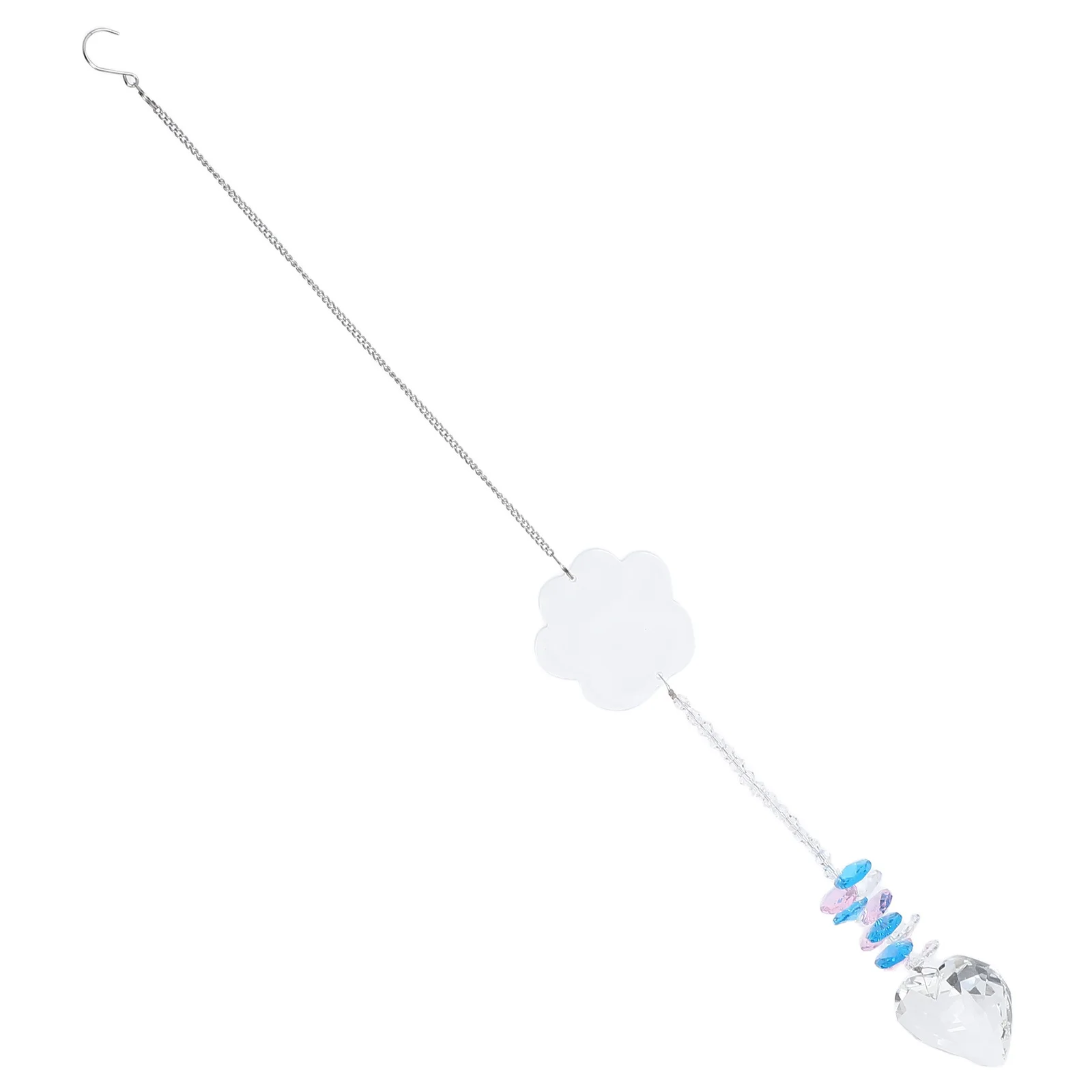 

Crystal Heart Design Sun Catcher Pendant Decorative Hanging Ornament for Windows Home Garden Car Memorial Present