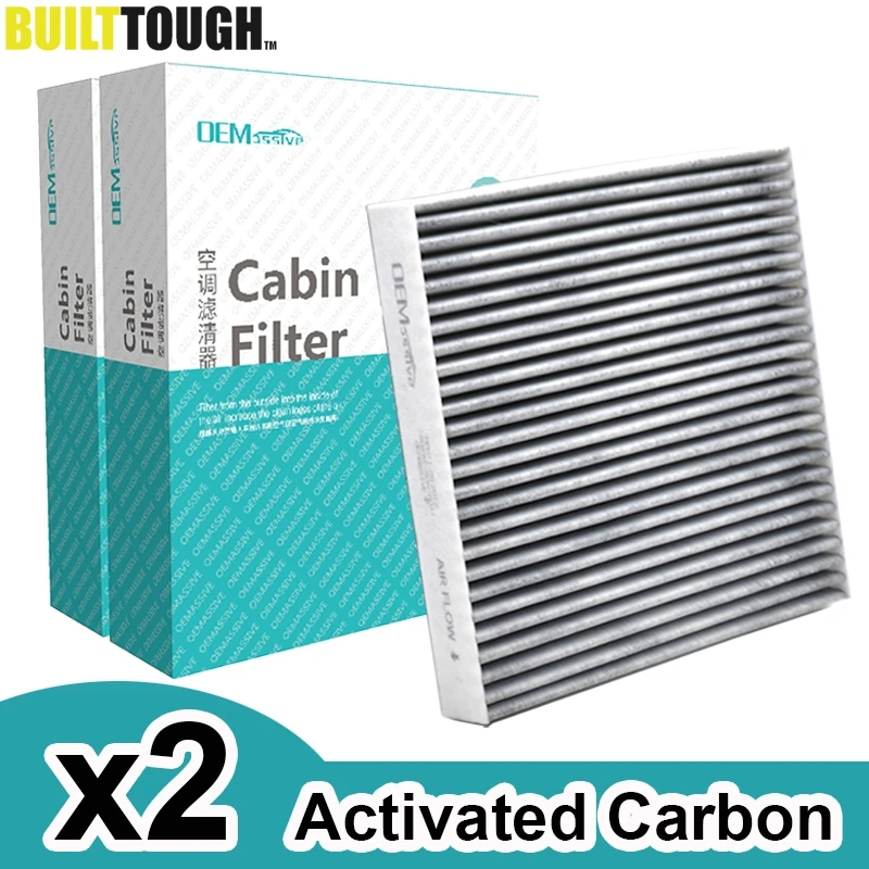 2x Car Pollen Cabin Filter Activated Carbon For Honda Accord Civic Crosstour CR-V CRV Legend Pilot 80292-SDA-A01 80292-SDC-A01