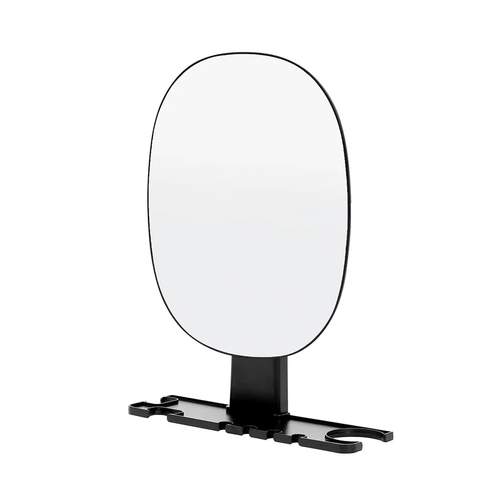 

LED MakeupShower Wall Mounted Mirror with Storage Rack Hanging Hook Men's Shaving and Anti Fog Shaving