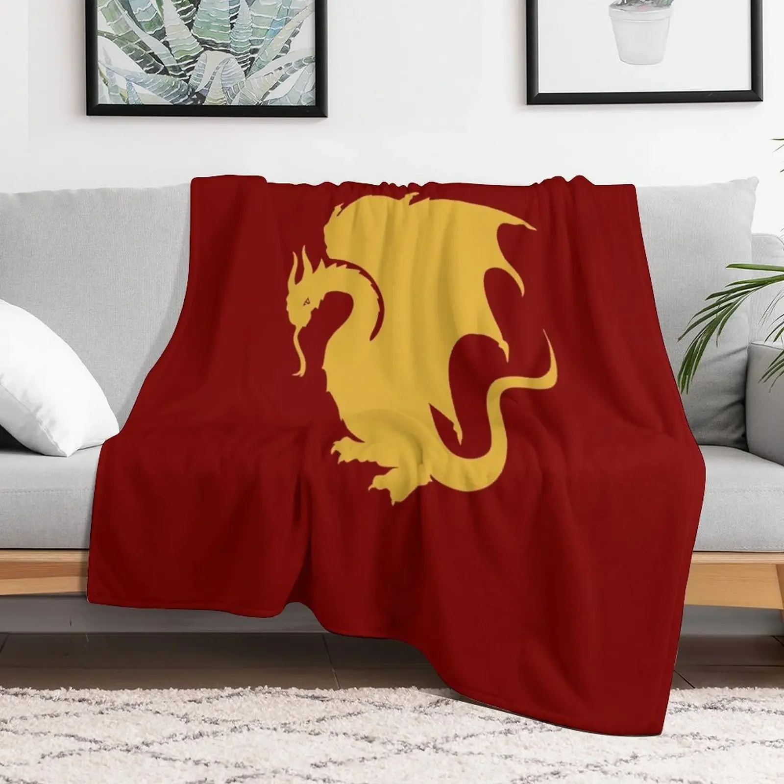 Arthur's Dragon Throw Blanket Stylish Decor Blanket Gift for Friends Roommate