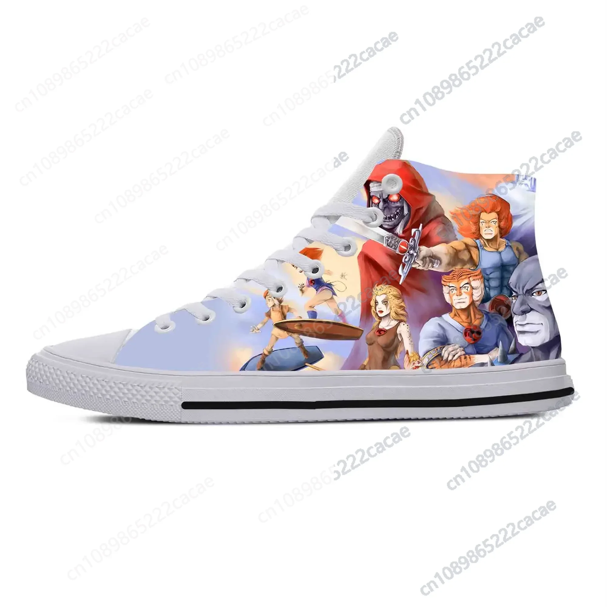 ThunderCat Anime Cartoon Manga Comic Fashion Cool Casual Cloth Shoes High Top Lightweight Breathable 3D Print Men Women Sneakers