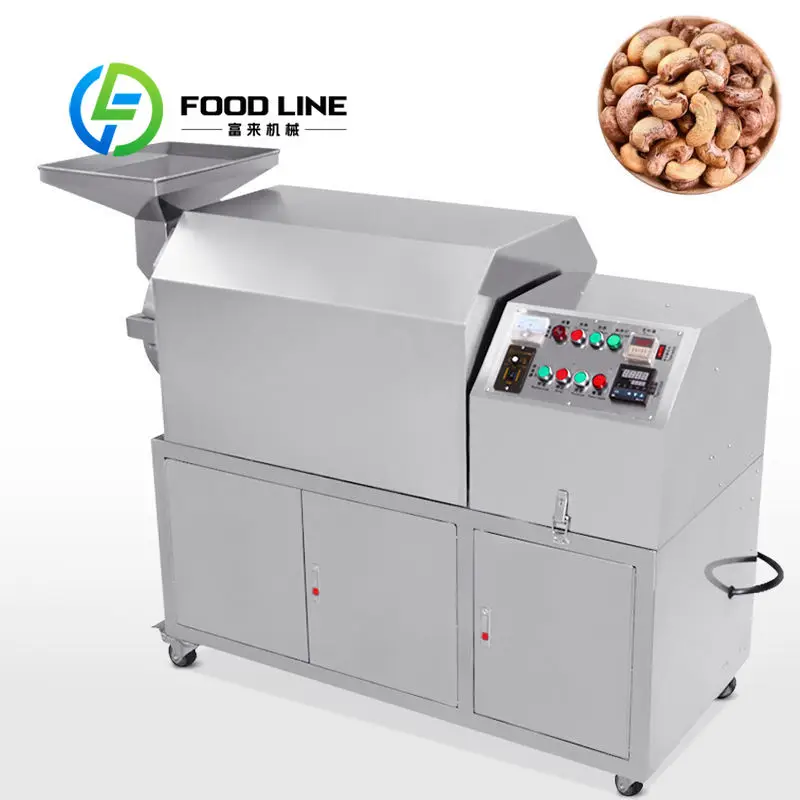 

Electric Heating Nut Frying Machine Precise Temperature Adjustment Easy Operation For Small Workshop And Retail Dry Goods