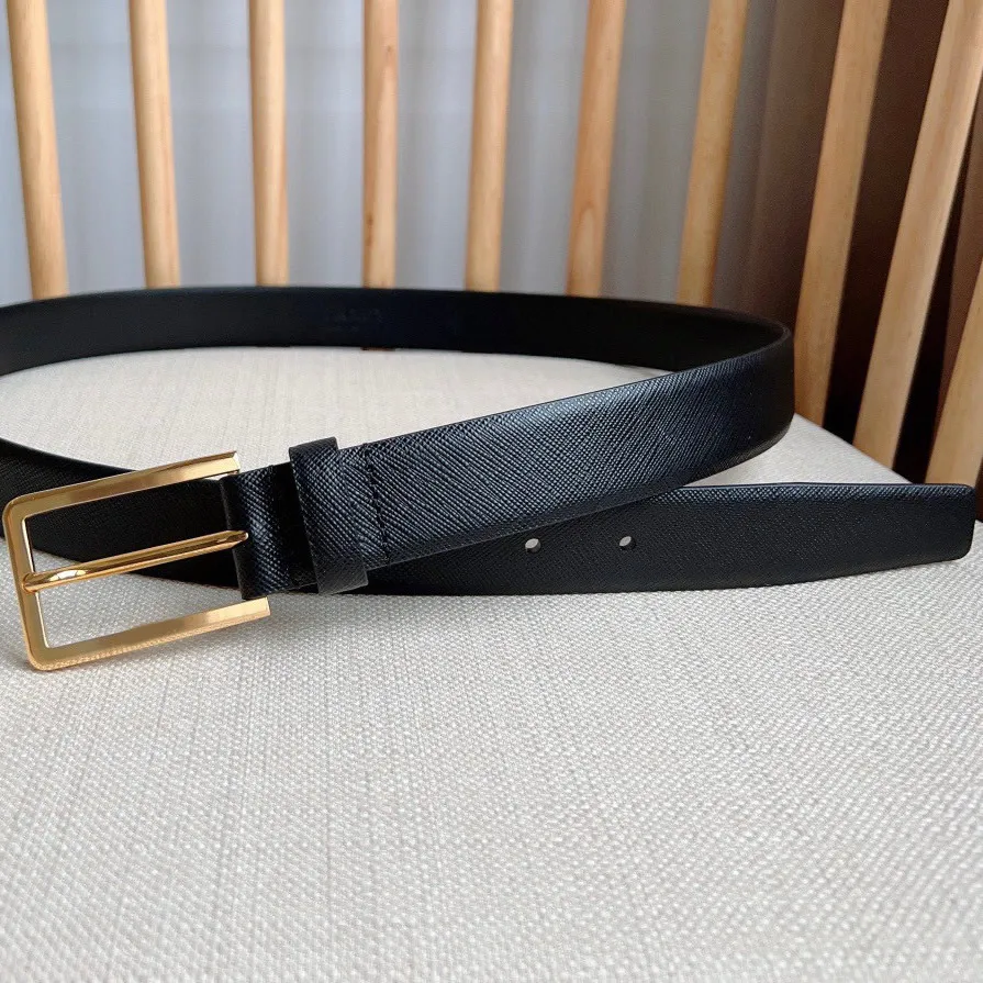 

Ladies' formal cross-patterned cowhide needle belt, simple business style, versatile women's belt accessory, 3CM women's belt