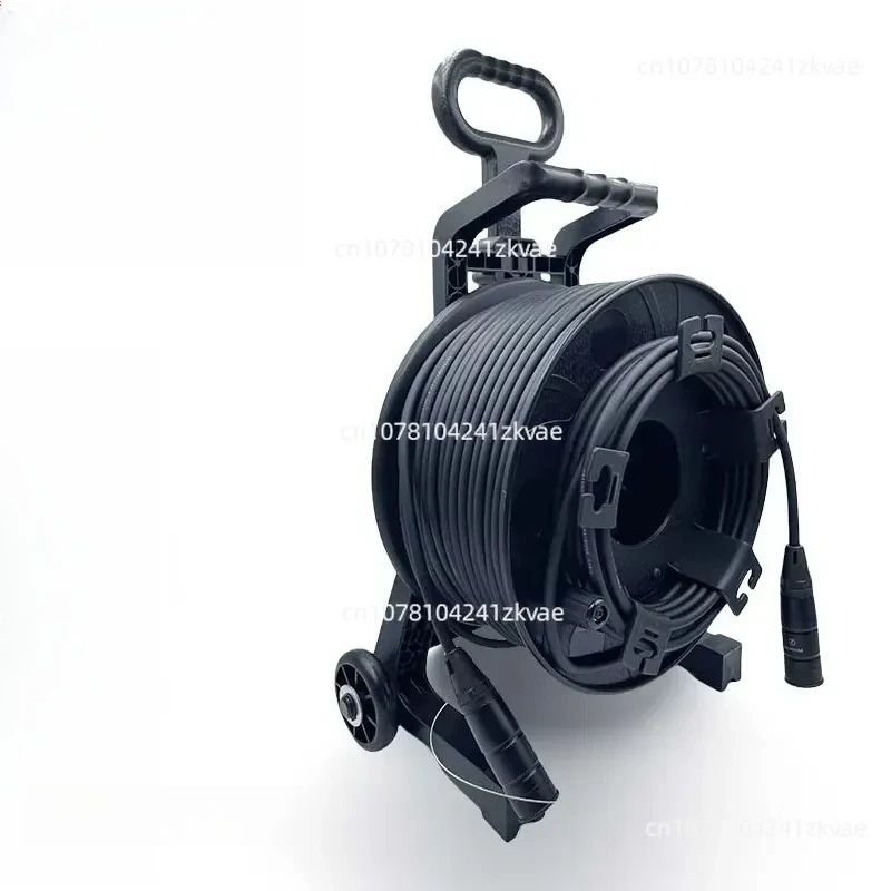 Heavy Duty Plastic Cable Reels with Wheels and Handles - Rust-resistant, Portable Spools for Construction