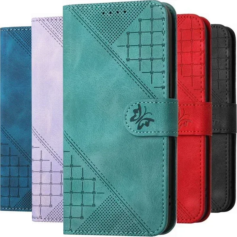

Pop Cute Line Butterfly Case For Samsung Galaxy Z Flip Fold 3 4 5 Flip3 Flip4 Flip5 Fold3 Fold4 Fold5 Card Slots Wallet Cover #N