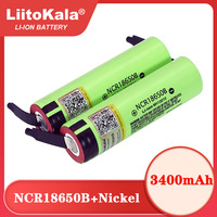 Liitokala New Original 18650 NCR18650B Rechargeable Li-ion battery 3.7V 3400mAh batteries DIY Nickel Sheet