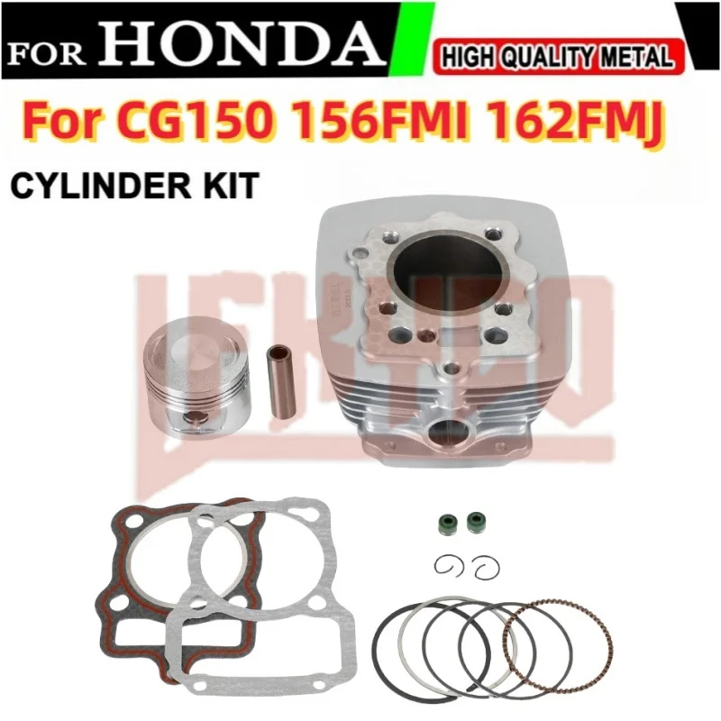 Motorcycle 62mm Engine Parts Cylinder Kit 150CC Big Bore Motor for Honda ZongShen CG125 CG150 GY150 156FMI 162FMJ ATV Motoblock