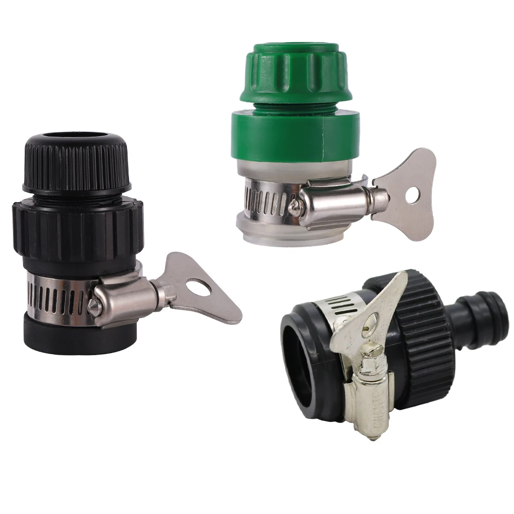 1/2 Hose to 16mm Round Tap Connectors Garden Tap Water Faucet Quick Connector 16mm Hose Fittings 1Pc