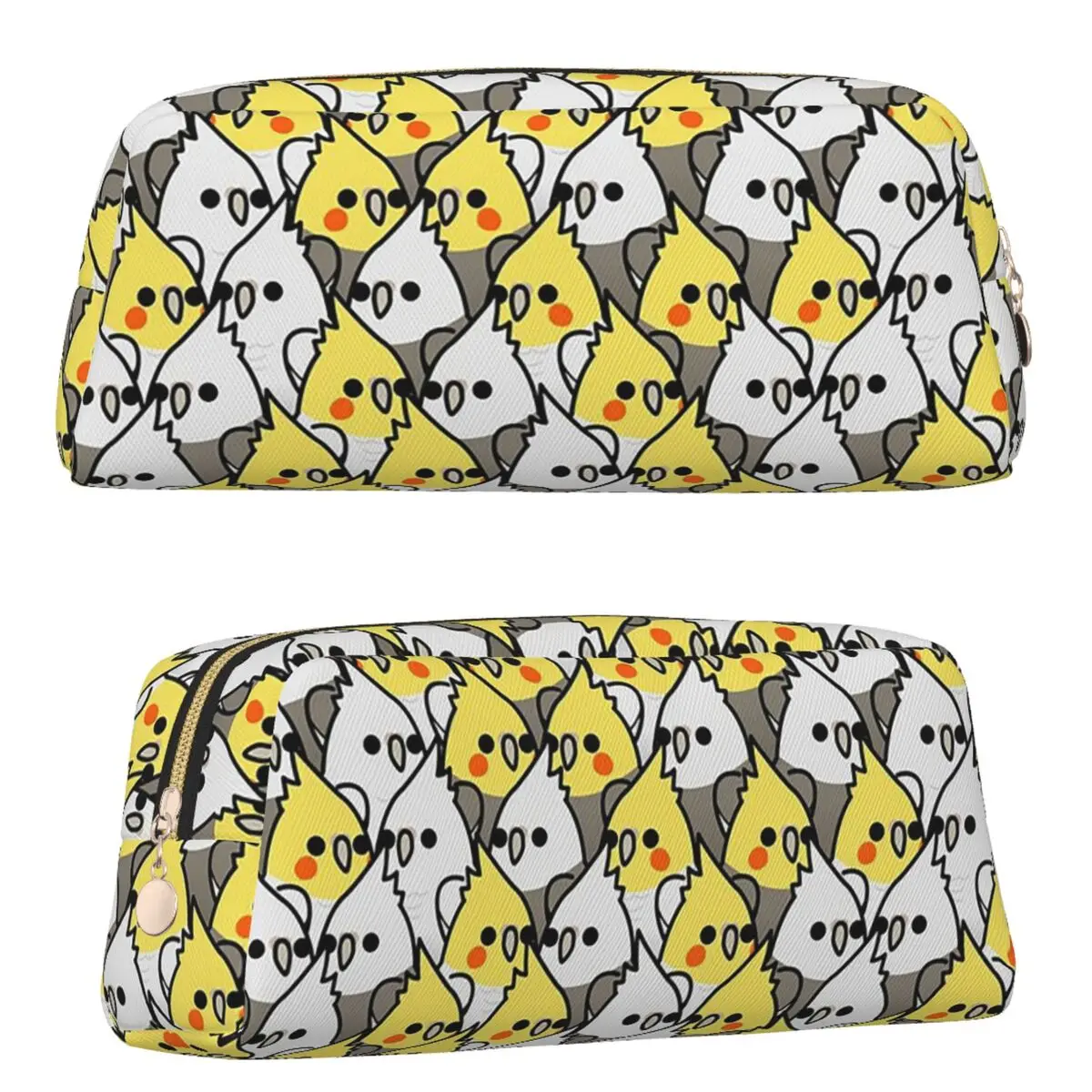 

Pet Birds Cute Cockatiel Budgie Parrot Pencil Cases for Student School Pen Box Pencil Bag Large Pencil Pouch Stationery Supplies
