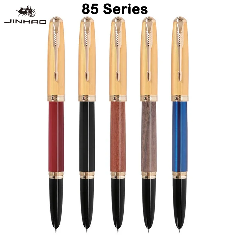 JINHAO 85 Fountain Pen Classic Retro Writing Pen 0.38mm 0.7mm Nib Business School Supplies Student Office Stationery pk 9019