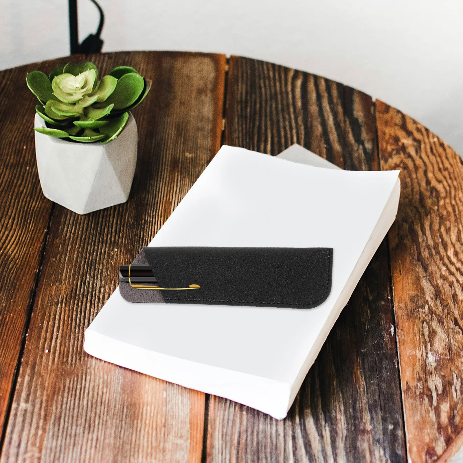 6 Pcs Pencil Case Protective Cover Fountain Accessories Pouch Ink Pu Bag Student Packaging Black