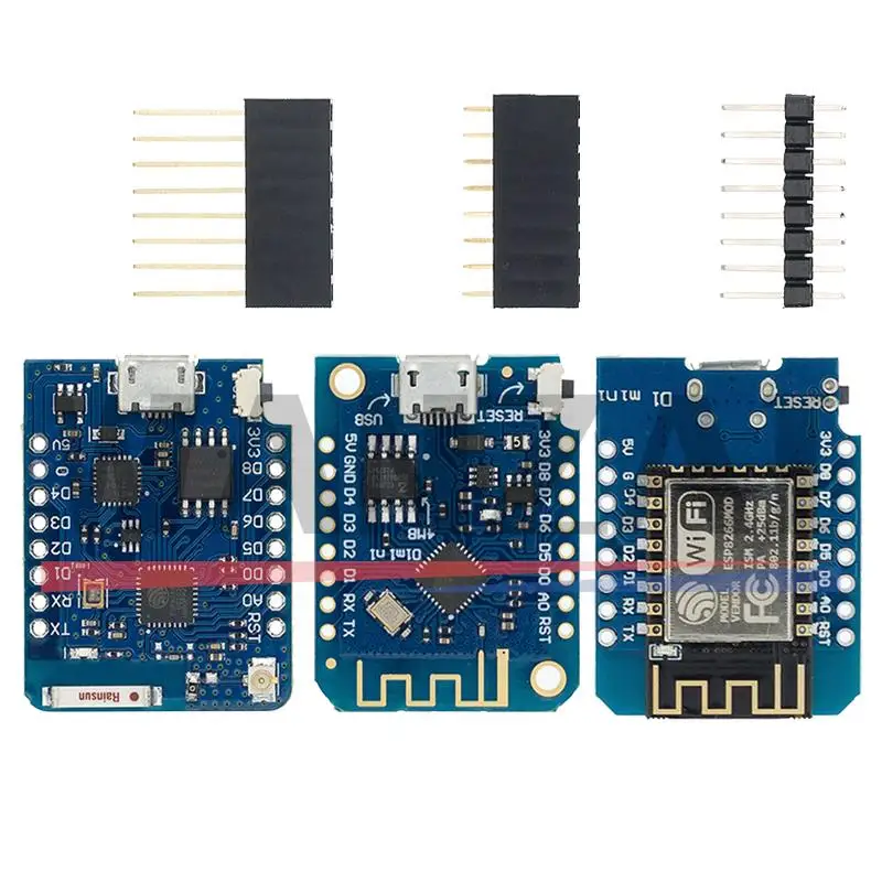 WeMos D1 Mini Pro V3.0.0 Bytes Lua WIFI Internet of Things Development Board Based ESP8266 CH340G Nodemcu V2 4MB/16MB V4.0.0