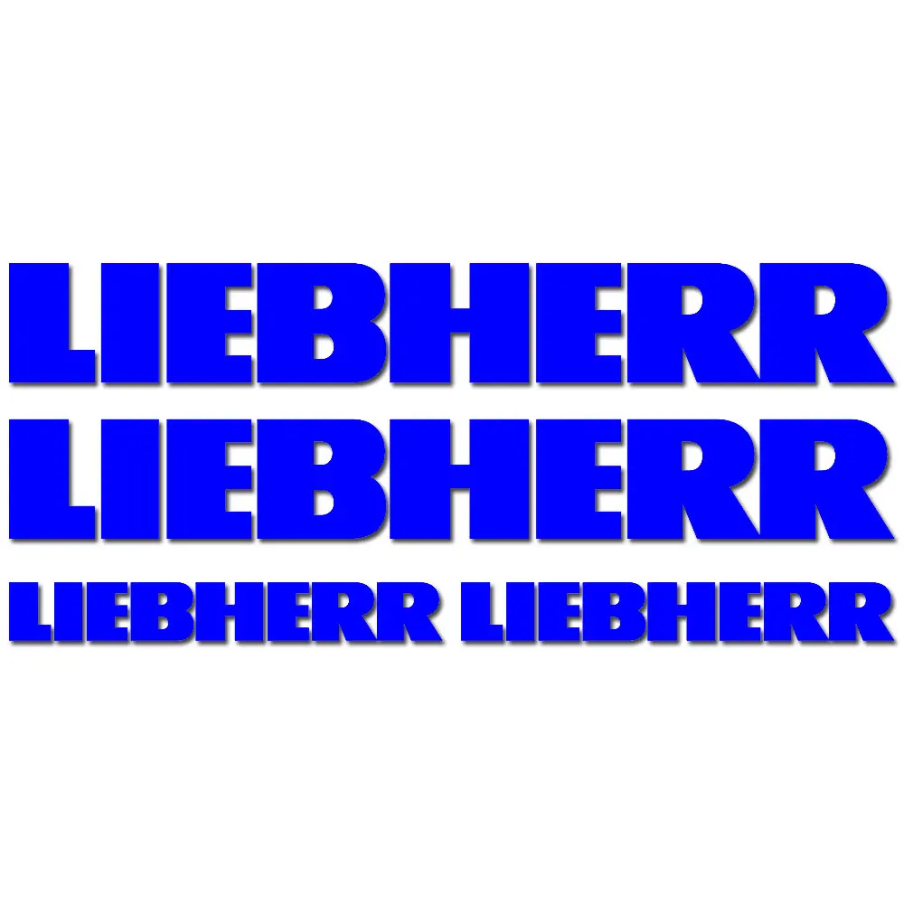 4 pieces For LIEBHERR excavator vinyl Decals Sticker / choose your sizes