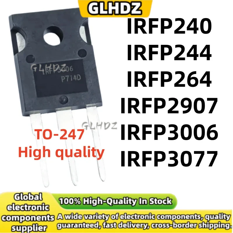 TO-247 5UNITS IRFP240 IRFP244 IRFP264 IRFP2907 IRFP3006 IRFP3077 In the warehouse