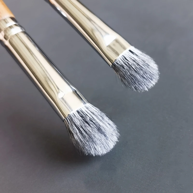 Brochas para sombra de ojos, brocha de maquillaje para mezclar sombra de ojos, herramientas de maquillaje de pelo de cabra Natural suave y esponjoso