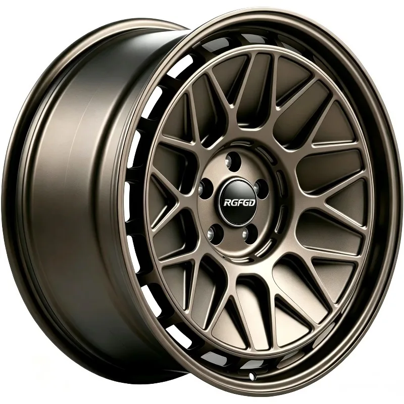 【2026】Monoblock Forged Aluminum Alloy Wheel 15 26 Inch Bronze Retro Design 5 Holes Custom For Offroad SUV Sedan Rims Wholesale