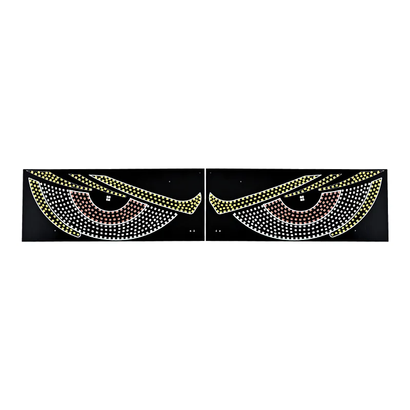 

Dynamic Devil's Eye Light Car Sticker LED Display Truck Car Front and rear block glass lights