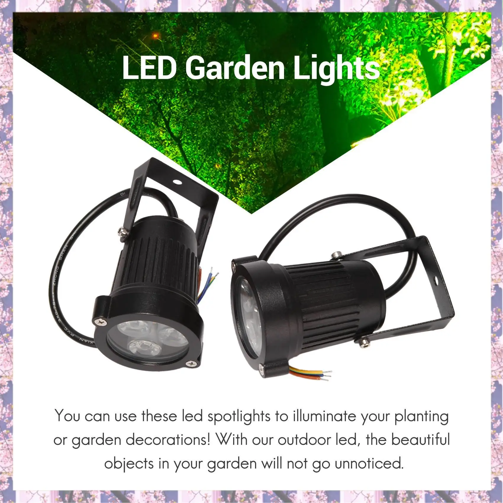 2025 Trend 4Pcs LED Garden Lights 3W 220V Outdoor Spotlight With Spike IP65 Waterproof Garden Landscape Decorative Lamp Green