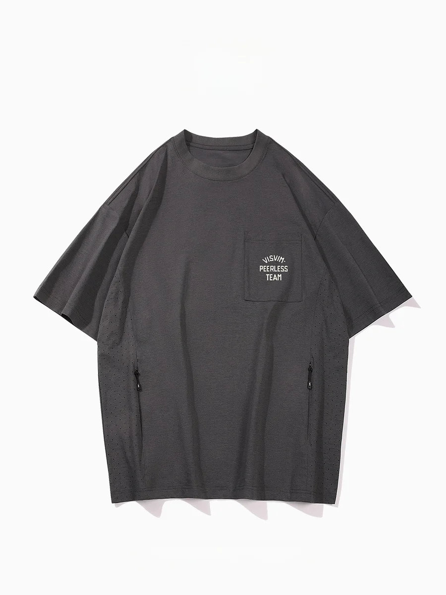 

Visvim Peerl T Japanese Streetwear American Heavyweight Retro ort Sve Men's T-irt High Street Faion Brand