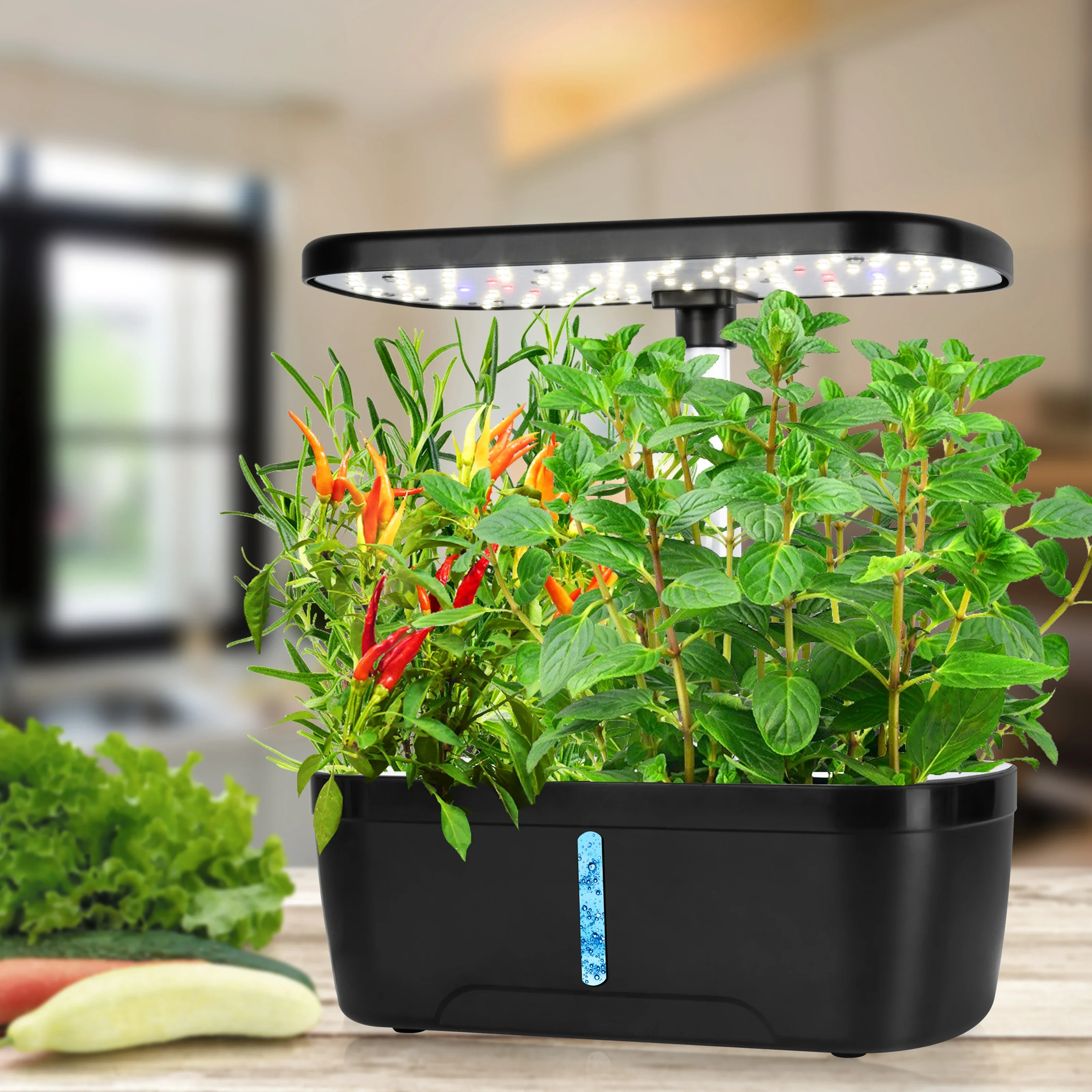 

Vertak Indoor hydroponic plant grow machine with 6 pods harvest growing garden smart plant grow kit indoor growing system