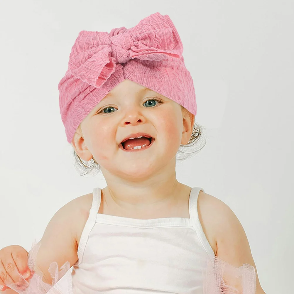 

3 шт., детские шапки-тюрбаны с бантом, шапочка для новорожденных, мягкие детские шапки для маленьких девочек, повседневная одежда, реквизит для фотосессии, детские шапки