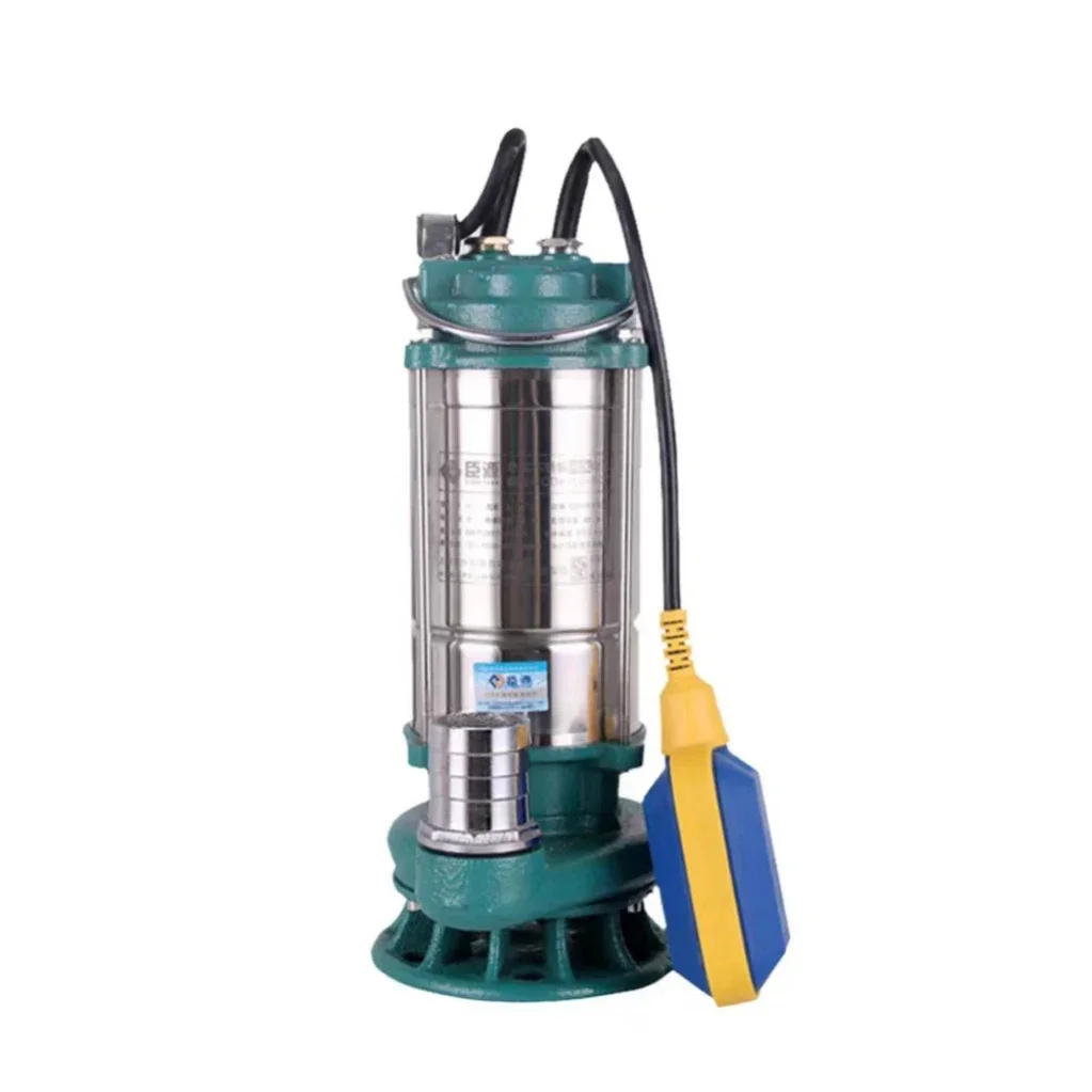 WQAS Powerful Electric Seawater Resistant Dewatering Submersible Drainage Sewage Cutting Pump