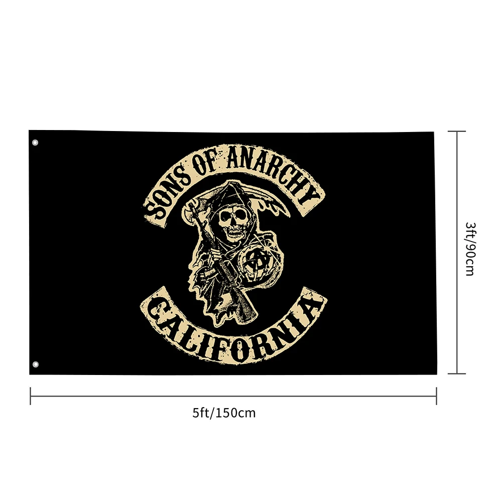 Sons of Anarchy Flag Room Decor Indoor Outdoor Decoration Banner