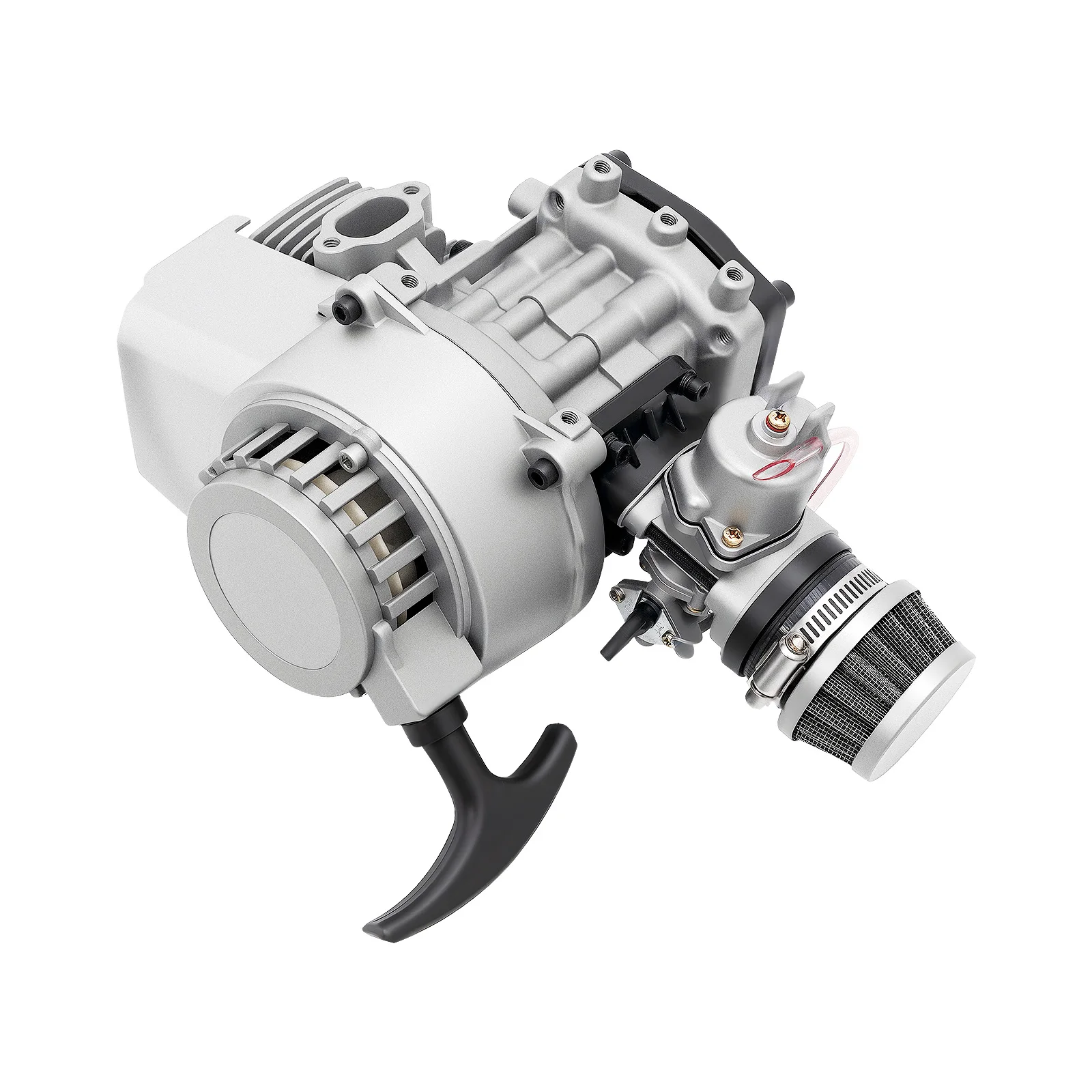 49cc 2-Takt-Einzylindermotor, luftgekühlt, elektronische Zündung, für 49cc Mini-Motorrad, als Ersatzmotor geeignet. – Detail 13