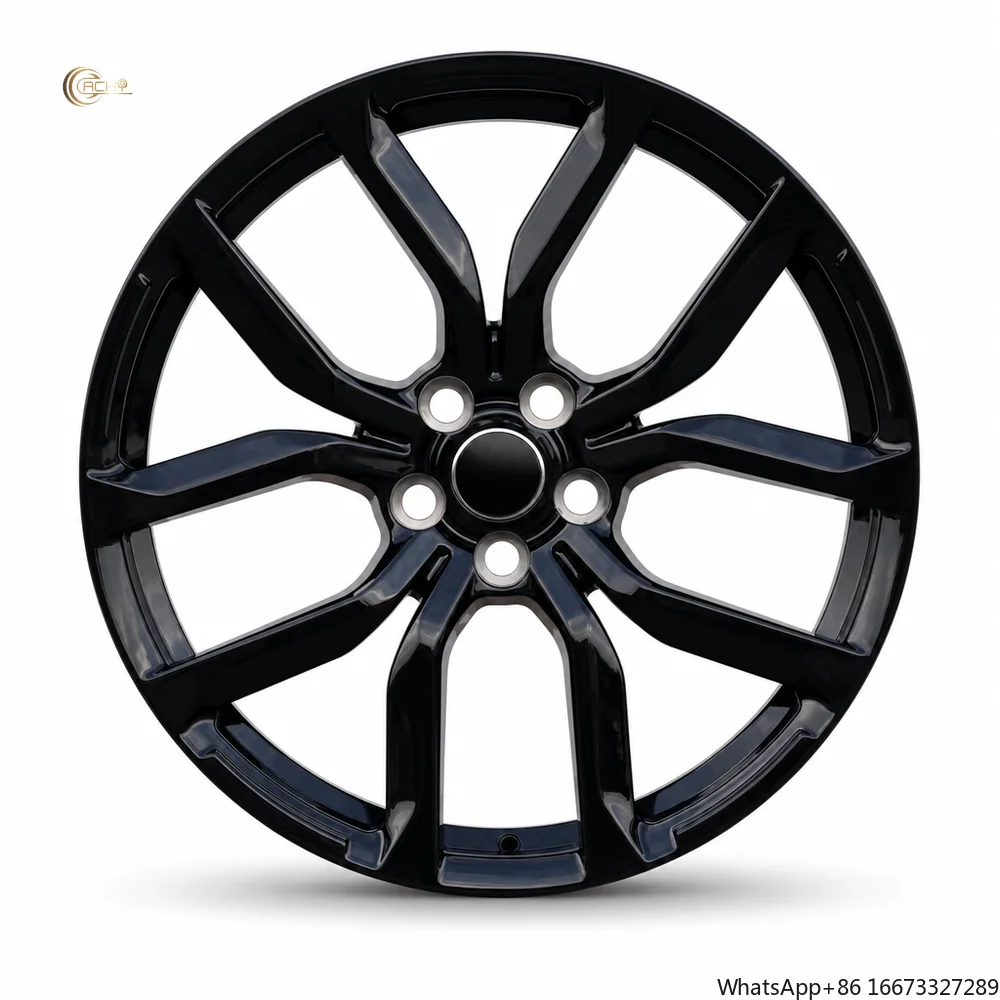 22 Inch Black Alloy Wheel Rim Deep Dish 5 Hole PCD 120 mm ET 45 mm for Rover Range Rover HSE Sport Discovery