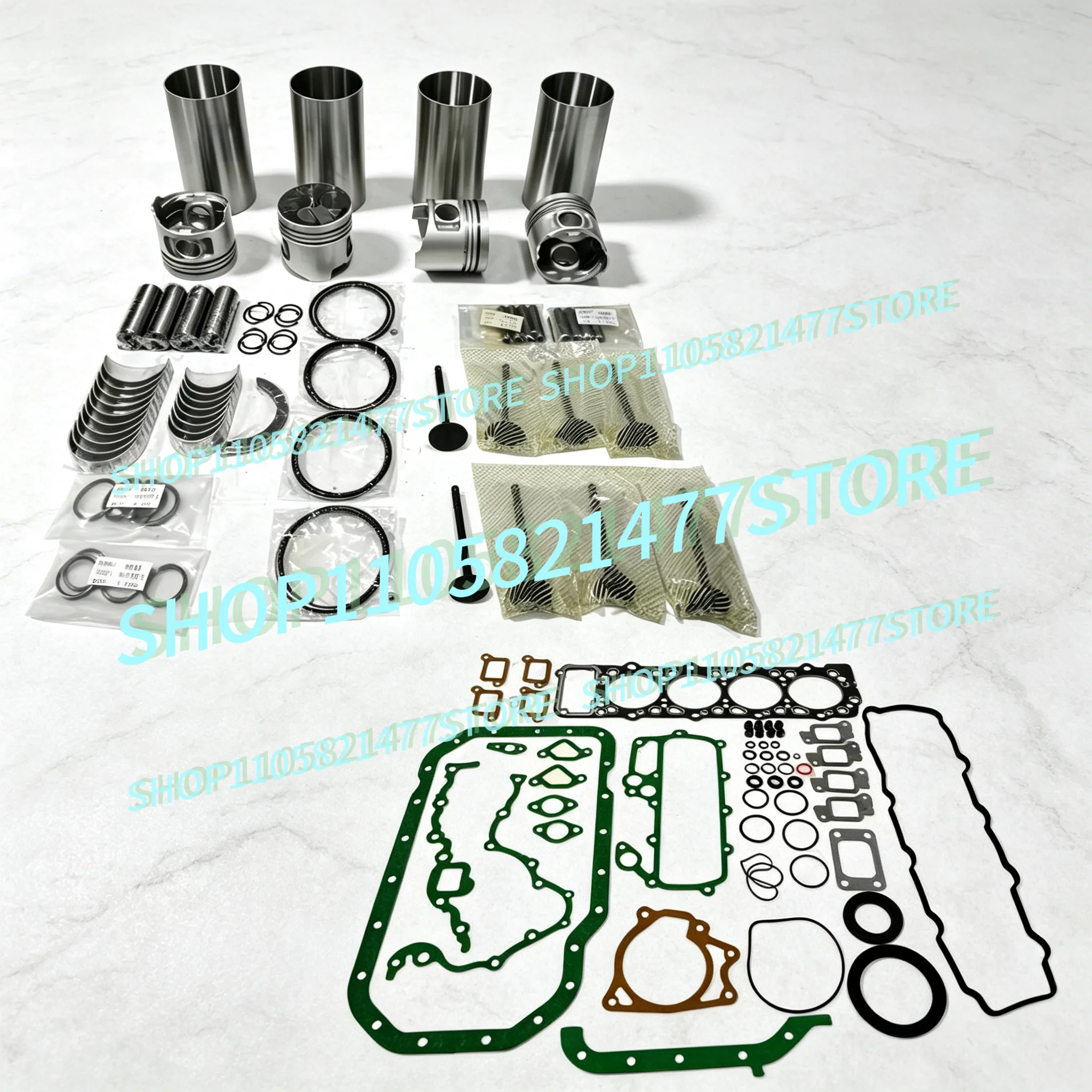 4M40 Overhaul Rebuild Kit For ME200688 95*2.3DK+2+4mm Cylinder Liner Piston Ring Engine Full Gasket Kit Set Parts