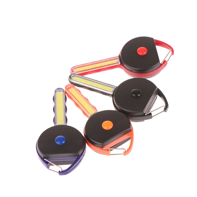 COB LED Keychain Light Mini Flashlight Outdoor Emergency Light Keychain Flashlight Small Torch Pocket Keychain Lights