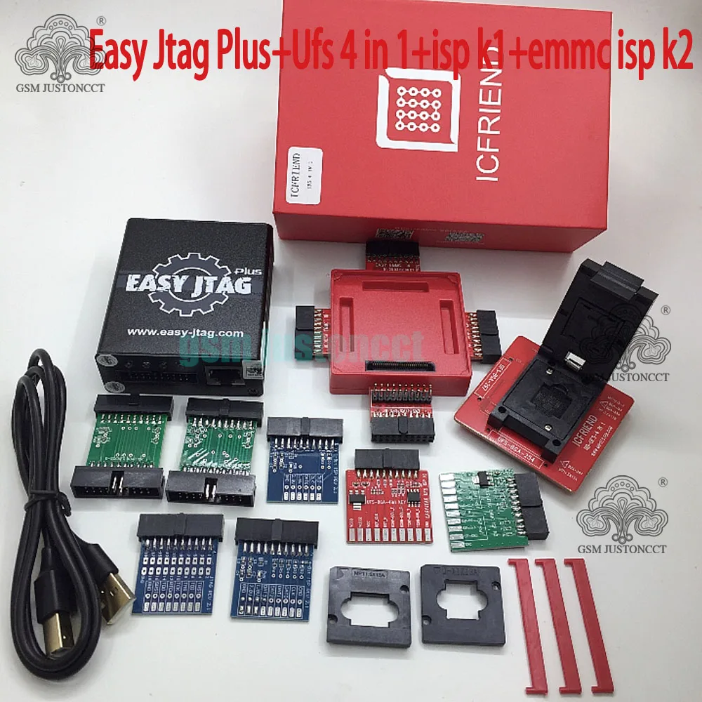 Original IC Friend Ufs 4 in1 Socket Ufs 254,153,297 + Z3X Easy J-tag Plus Box