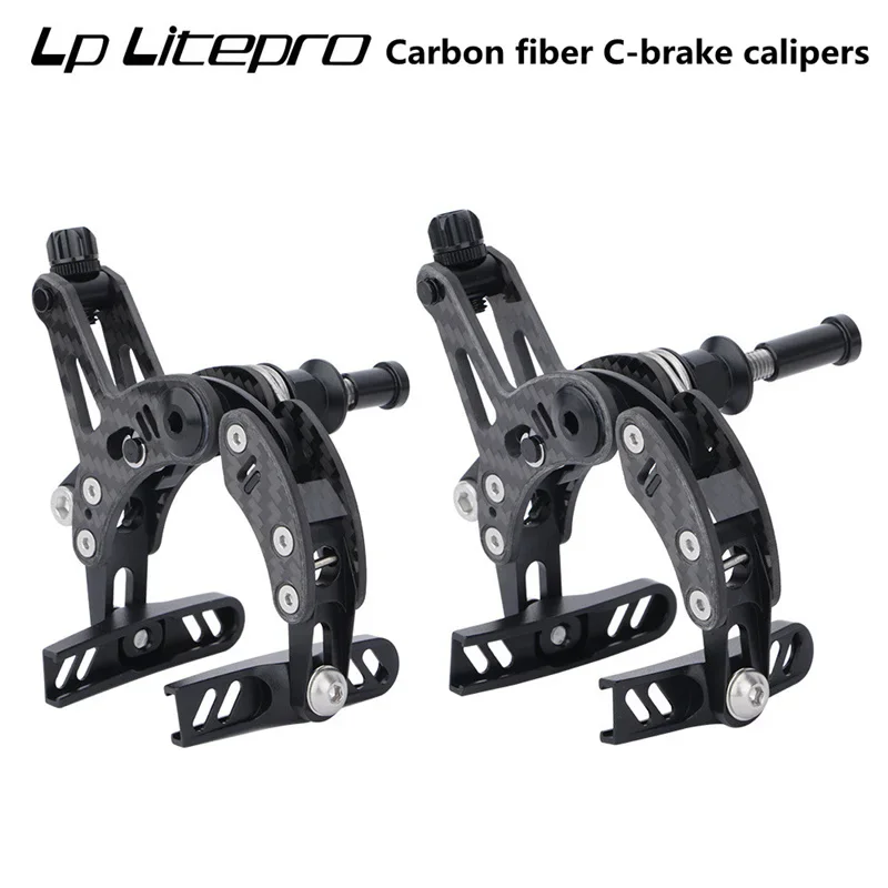 Road Bike Carbon Brake Clamp Ultralight Road Bike Dual Pivot Calipers Folding Bike Front Rear Brakes Side Pull Caliper