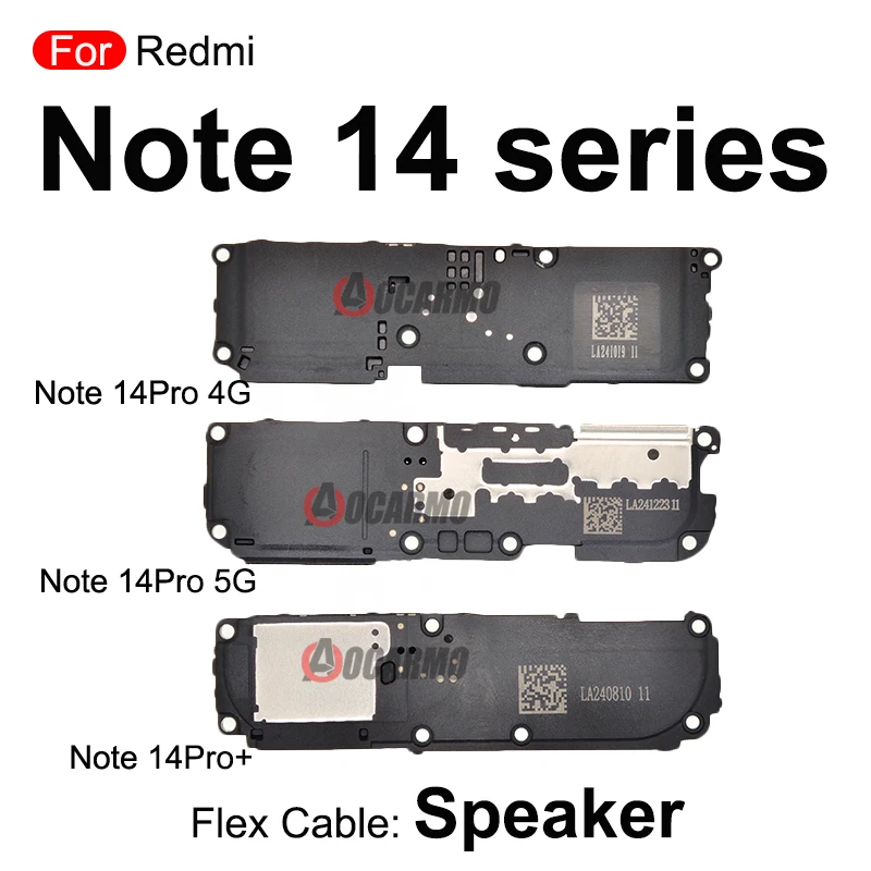 For Redmi Note 14Pro 4G 14T 14 Pro+Plus 5G Top Ear Earpiece Speaker / Bottom Loudspeaker Buzzer Ring Flex Replacement Parts