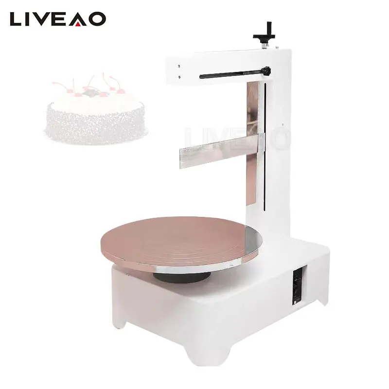 

Touch Screen Cake Icing Smoothing Coating Machine Adjustable Speed Cake Bread Ice Cream Decoration Smearing Spreading Maker