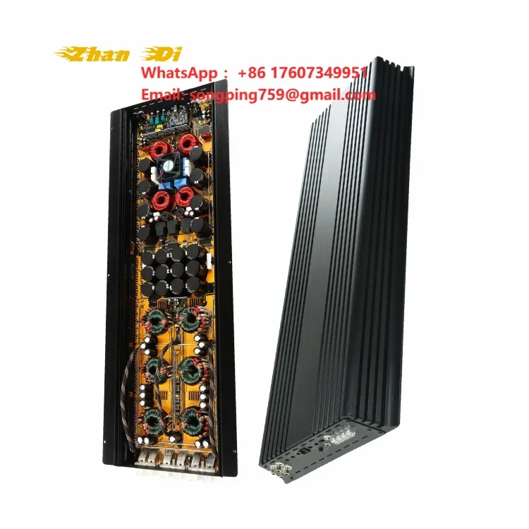 8000W Brazilian Style Full Range 1ohm Car Subwoofer Amplifier Strong Bass Peak Monoblock 1 Channel Class D Car Crossovers